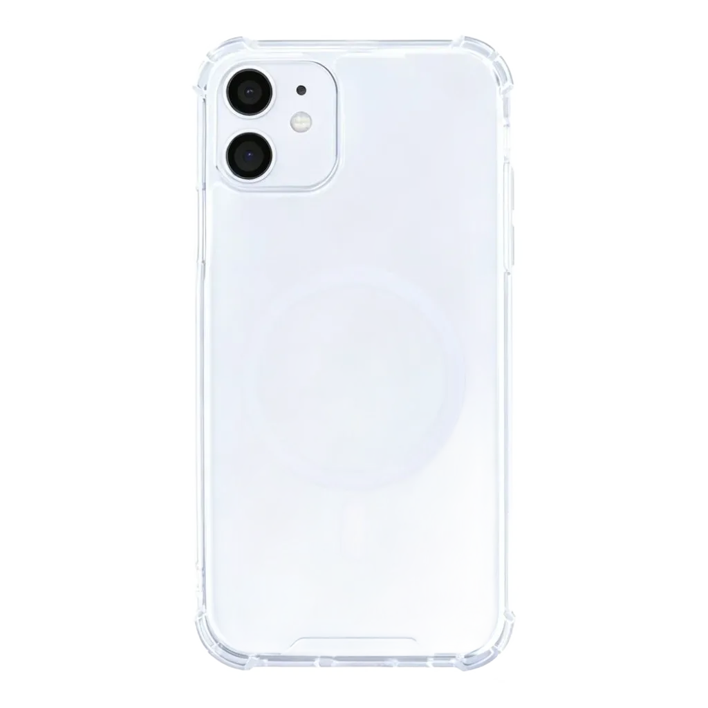 Rixus Anti-Burst cover med MagSafe til iPhone 11, gennemsigtig