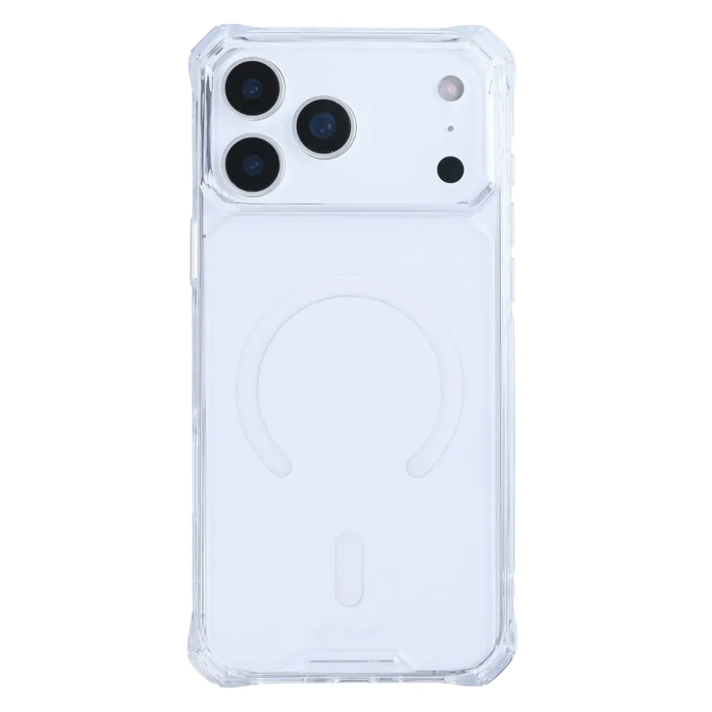 Rixus Armor-X Anti Shock cover med MagSafe til iPhone 17 Pro Max, gennemsigtig