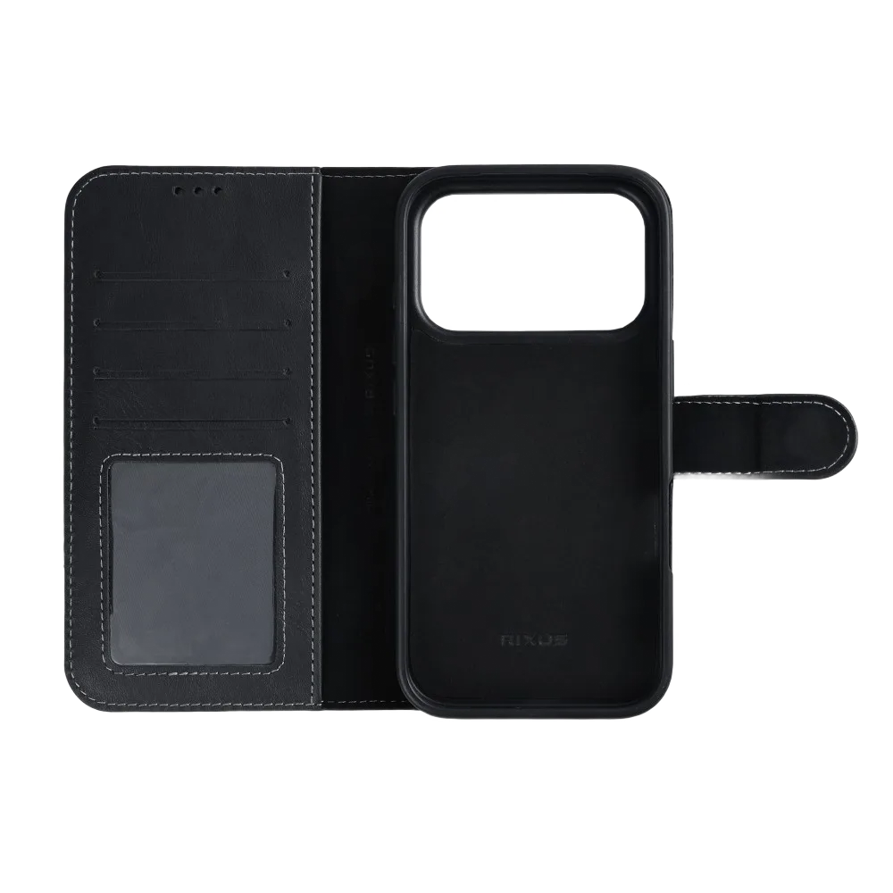 Rixus Duo pungcover med aftageligt cover til iPhone 17 Pro og 18 Pro, sort, billede 2