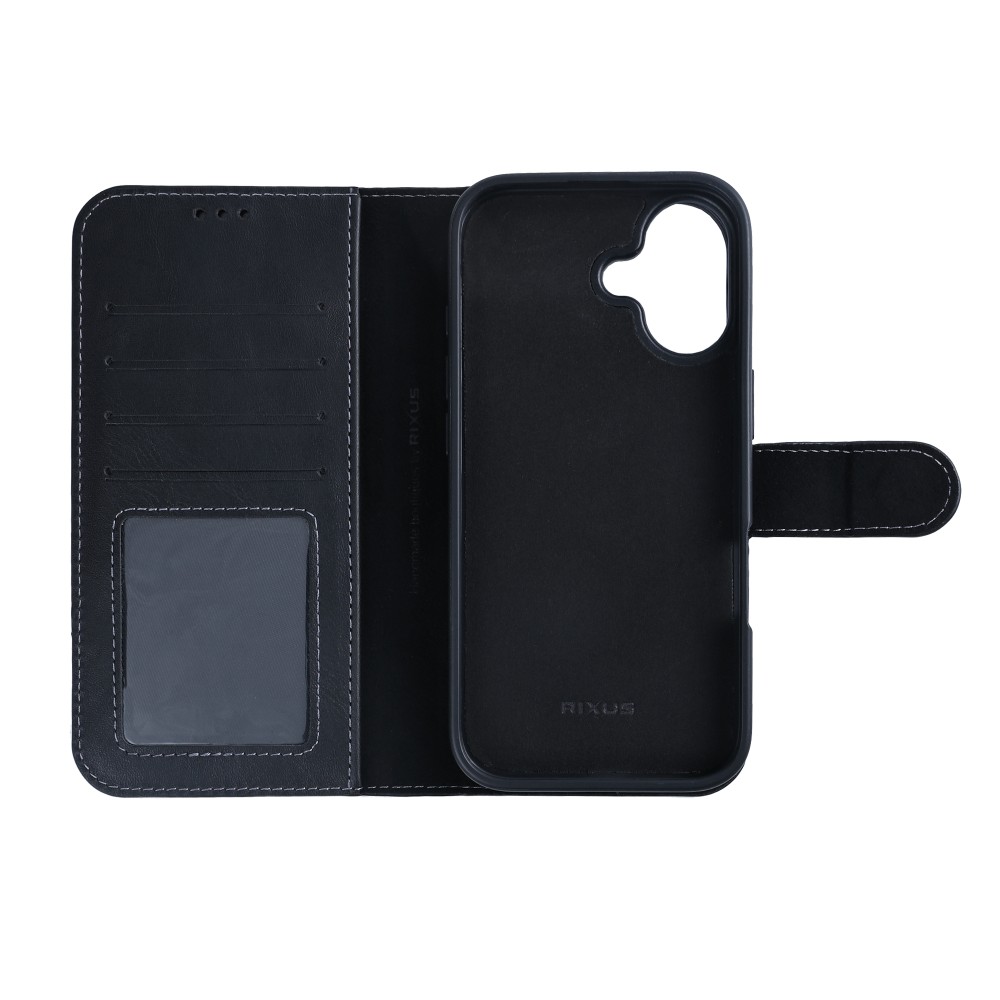 Rixus Duo pungcover med aftageligt cover til iPhone 17, sort, billede 2