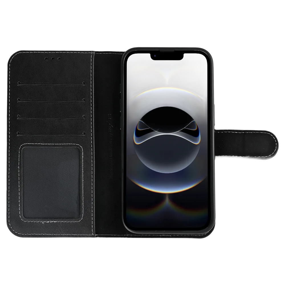 Rixus Duo pungcover med aftageligt cover til iPhone 16e og 17e, sort, billede 2