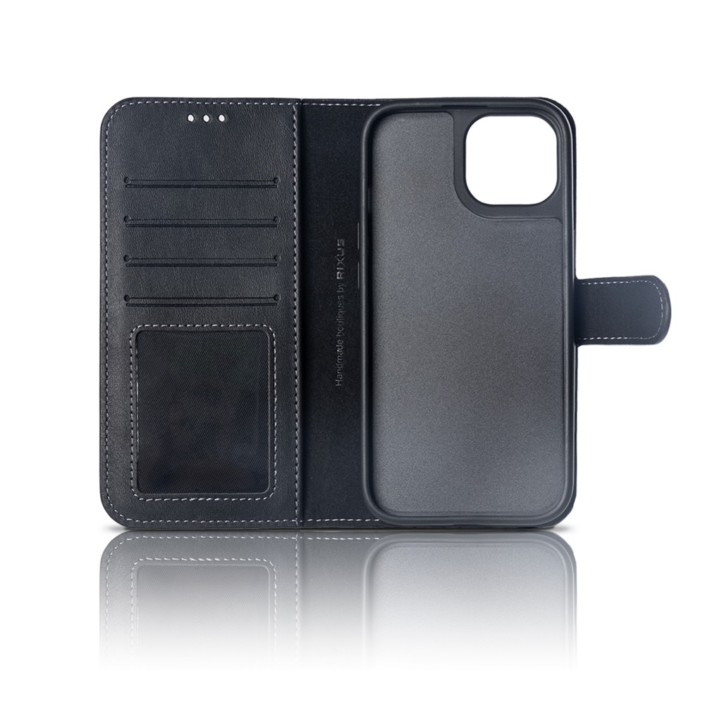 Rixus Duo pungcover med aftageligt cover til iPhone 16, sort, billede 2